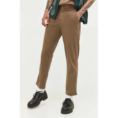 Abercrombie & Fitch Панталон с лен Abercrombie & Fitch в кафяво със стандартна кройка (KI130.3069.420)