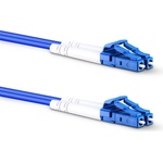 Conneu LC-LC армирана дуплексна пач корда, сингълмод OS2, 3 мм. , синя, Conneu (15 м) (CNFJ-LCLCOS2DARMBLUE3mm-15)
