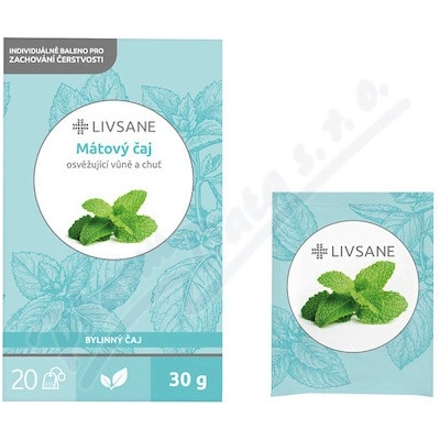 LIVSANE čaj mätový 20 x 1,5 g