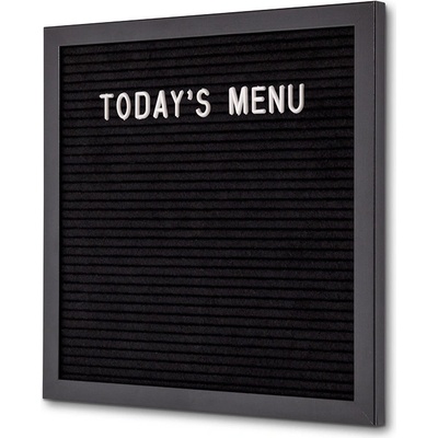 Jansen Display Písmenková tabule černá 30 x 30 cm černý rám, 300 x 300 mm