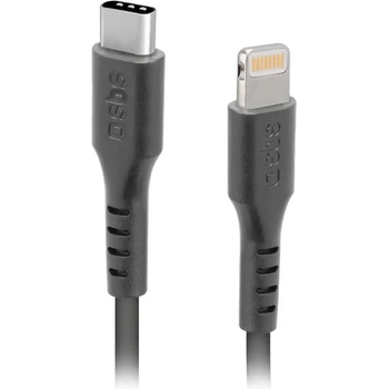SBS TECABLELIGTC1K USB-C - Lightning кабел 1m - черен (TECABLELIGTC1K)