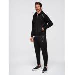 Ombre Clothing Мъжки спортен костюм суитшърт с качулка + панталони jogging - черен V1 Z115 Ombre Clothing Ombre Clothing | Cheren | МЪЖЕ | S