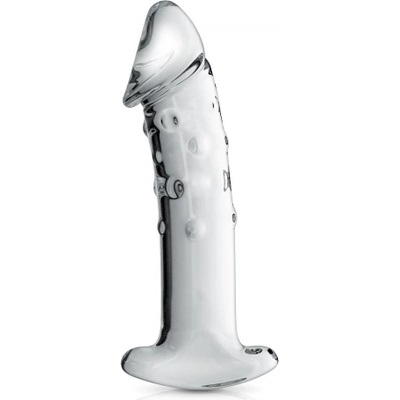 Glossy Toys Луксозно стъклено дилдо Glossy №3 прозрачно