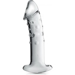 Glossy Toys Луксозно стъклено дилдо Glossy №3 прозрачно