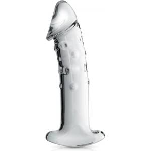 Glossy Toys Луксозно стъклено дилдо Glossy №3 прозрачно