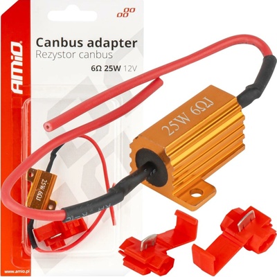 AMIO Rezistor pre LED žiarovky CANBUS 6Ω 25W