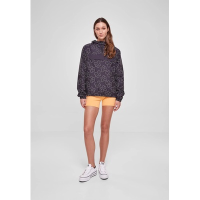 Urban Classics Дамска ветровка с качулка в тъмнолилав цвят Urban Classics Ladies AOP JacketUB-TB5489-01709 - Тъмнолилав, размер XS