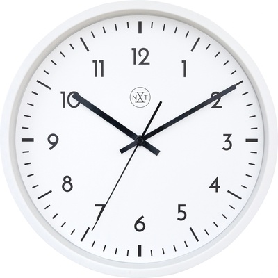 NeXtime Стенен часовник Easy big 30 см бял (7369WI)