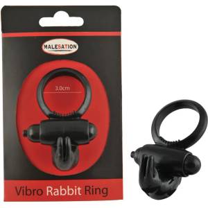  Вибриращ пенис пръстен, двойна наслада - Vibro Rabbit Ring (MALESA0023)