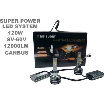 Image 1 of Лед крушки Н3 N9 за фарове 120W (Аl 3655-3)