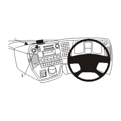 Brodit ProClip montážní konzole ostatní pro Mercedes Benz Arocs 14-19, 313476
