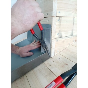 Guľaté kliešte so zúbkami 60 mm, dlžka 260 mm