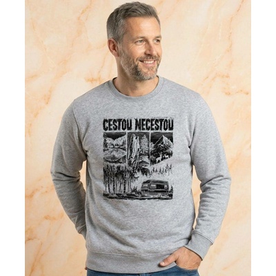 mikina Cestou necestou V1 černý tisk Essential, vtipné – Hledejceny.cz
