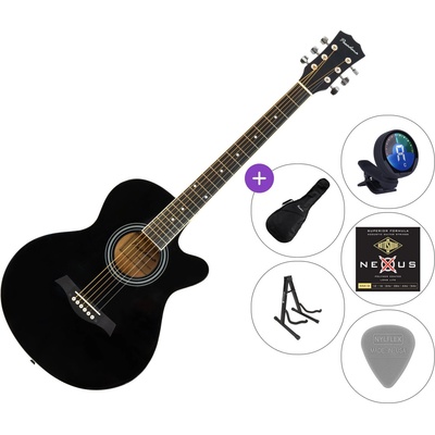 Pasadena SG026C-38 SET 2 Black Джъмбо китара