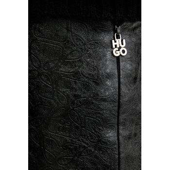 HUGO Пола hugo в черно среднодълга с кройка тип молив 50546783 (50546783)