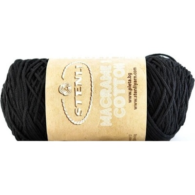 Příze Stenli Macrame Cotton černá