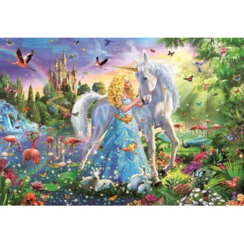 Educa - Puzzle The princess and the unicorn - 1 000 piese