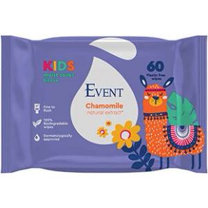 EVENT Влажна тоалетна хартия за деца с екстракт от лайка (е423828)
