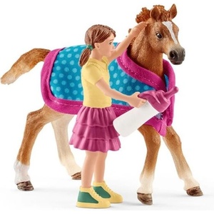 Schleich Жребче с покривало (42361)