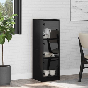vidaXL Висок шкаф Черния дъб 35 x 37 x 109 см Инженерна дървесина (882894)