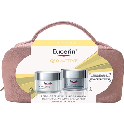 Eucerin Vianočná taštička Q10 ACTIVE Denný krém + Nočný krém