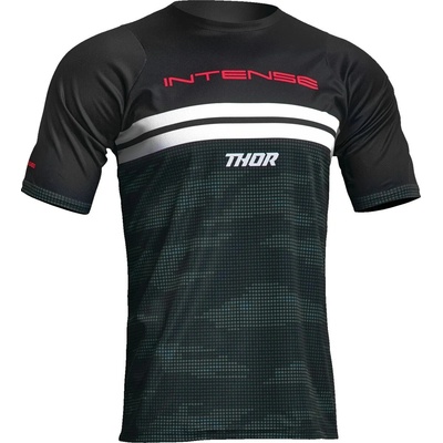 Thor Intense Assist Decoy s krátkým rukávem Černá zelená kamufláž