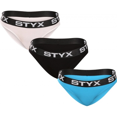 Styx 3PACK Dámske nohavičky športová guma viacfarebné (3IK96019)