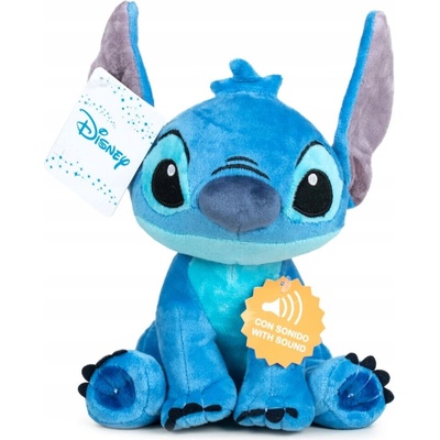 Mikrotrading LILO a STITCH STITCH plyšový 20 cm sedící na baterie se zvukem – Zboží Mobilmania