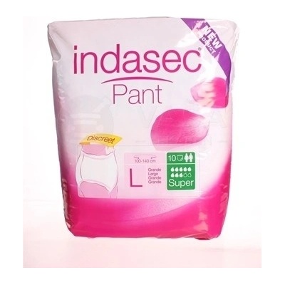 Indasec Pant Super L Plienkové nohavičky navliekacie 10 ks