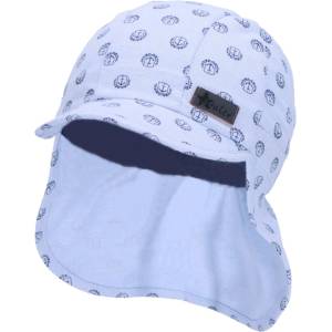 Sterntaler Детска шапка с платка с UV 50+ защита Sterntaler - С котвички, 47 cm, 9-12 месеца (1612341-325) - baby