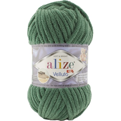 Alize příze Velluto 532 lesní zelená