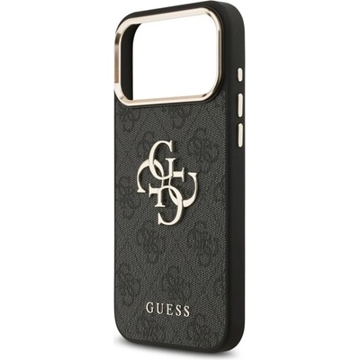 CG Mobile iPhone 17 Pro Max GUESS 4G BIG CLASSIC LOGO Силиконов удароустойчив заден капак с кожен ефект за iPhone 17 Pro Max GUESS 4G BIG CLASSIC LOGO Силиконов протектор на екрана Удароустойчив заден капак с кожен ефект BLACK/GREEN GUHCP17X4GMGCGR (GUHCP