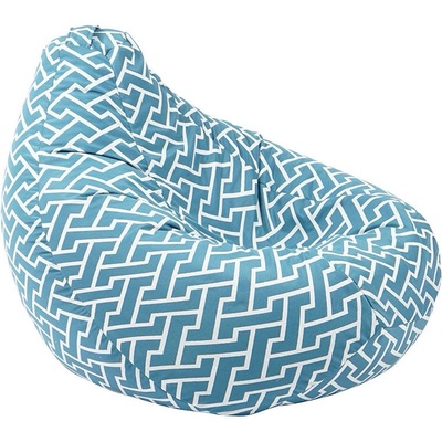 PUFRELAX Пуф круша 320л. Nirvana Grande, Zippity Turquoise, Перящ се калъф, Пълнеж от Полистиролни перли, Гама Premium (PUF-G-NGR-PT-ZIT)