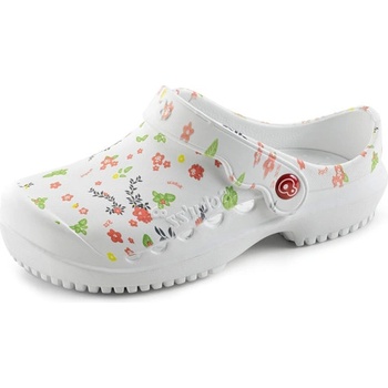Schu´zz Protec dámská obuv 0132 bílá potisk květiny