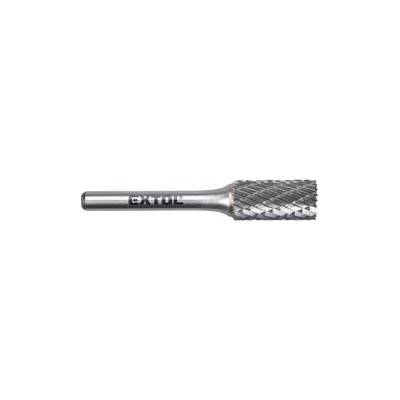 Extol Industrial fréza karbidová, válcová s čelním ozubením, pr.12x25mm/stopka 6mm,sek střední (double-cut)