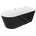 Mexen Luna 160x75 cm black/white/brushed gold (52031607575-55)