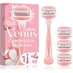 Gillette Venus ComfortGlide Spa Breeze Дамска самобръсначка + резервни ножчета 4 бр