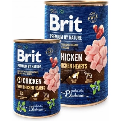 Brit Premium by Nature Adult Пилешко със сърца 6 x 800 г