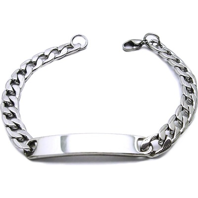 Panzer ocelový náramek destička 8618