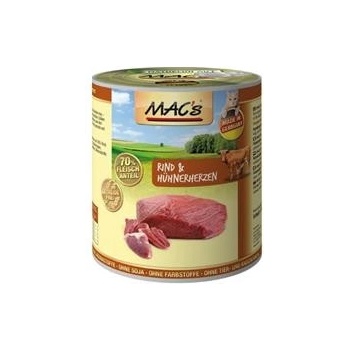 Mac's Cat hovädzie a Kuracie srdce 0,8 kg