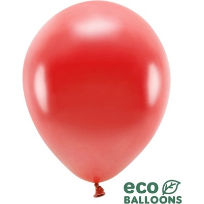 PartyDeco Balónek červený metalický 27 cm