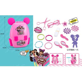 Image 1 of Armtoys ДЕТСКИ ФРИЗЬОРСКИ КОМПЛЕКТ В РАНИЦА С УШИЧКИ