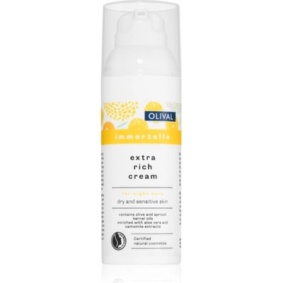 Olival Immortelle Extra Rich Cream нощен подхранващ крем за чувствителна и суха кожа 50ml