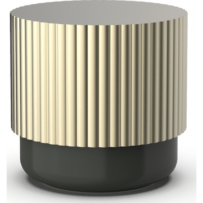 Decor Walther Koupelnová dóza Of Line se zlatým víkem 10 cm černá