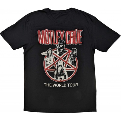Motley Crue tričko Vintage World Tour čierne