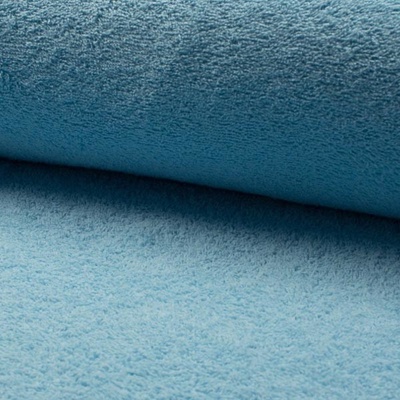 Froté svetlo modré, bavlnené, 340g/m, š.150