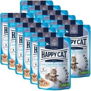 Happy Cat Капсула Happy Cat Culinary Quellwasser-Риба / Пъстърва 12 x 85 г