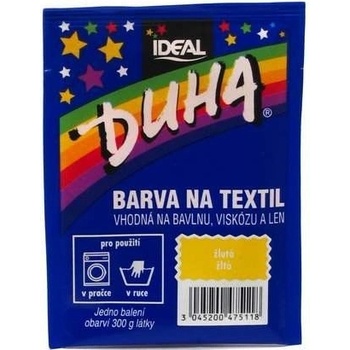 Ideal Duha žlutá barva na textil na bavlnu viskozu a len na 300 g látky 15 g