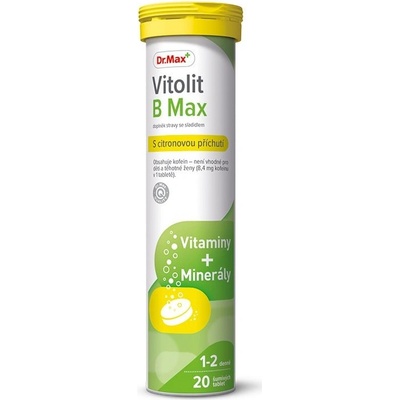 Dr. Max Vitolit B Max 20 šumivých tablet