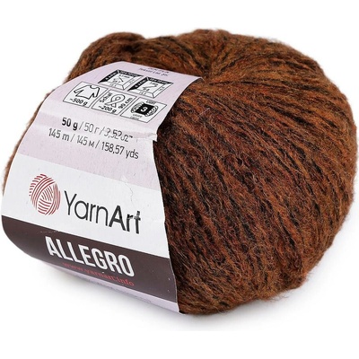 Pletací příze Allegro 50 g Varianta: 9 (712) hnědá koňak, Balení: 1 ks 61634/160050/286165
